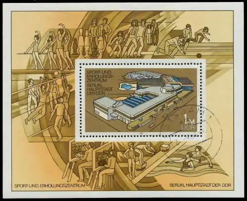 DDR BLOCK KLEINBOGEN Block 64 gestempelt 0F17CA