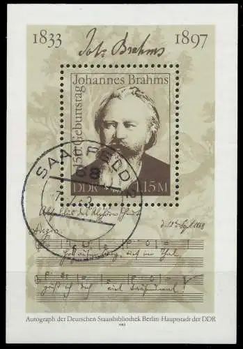 DDR BLOCK KLEINBOGEN Block 69 gestempelt 0F186A