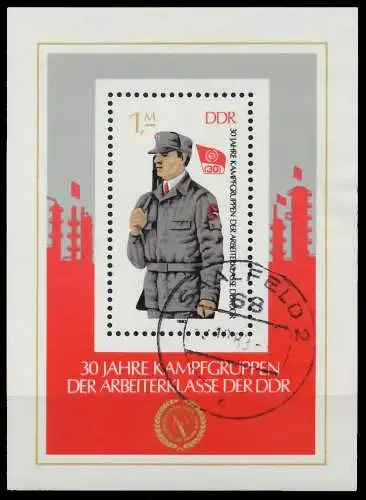 DDR BLOCK KLEINBOGEN Block 72 gestempelt 0F18DE