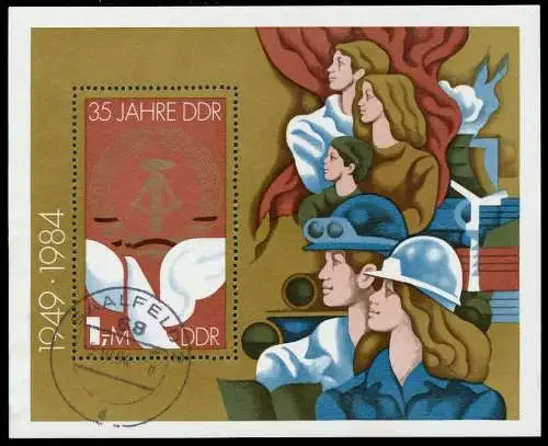 DDR BLOCK KLEINBOGEN Block 79 gestempelt 0F1A06