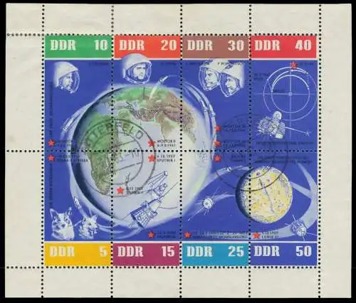 DDR BLOCK KLEINBOGEN Nr 926-933 EZM gestempelt KLEINBG 0FAB36