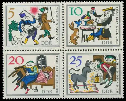 DDR ZUSAMMENDRUCK Nr 1236VB postfrisch VIERERBLOCK 0FAC42