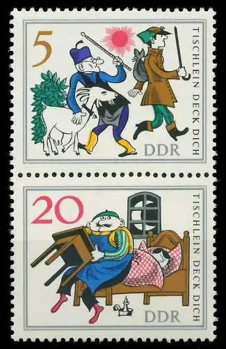 DDR ZUSAMMENDRUCK Nr SZd76 postfrisch SENKR PAAR SB98162