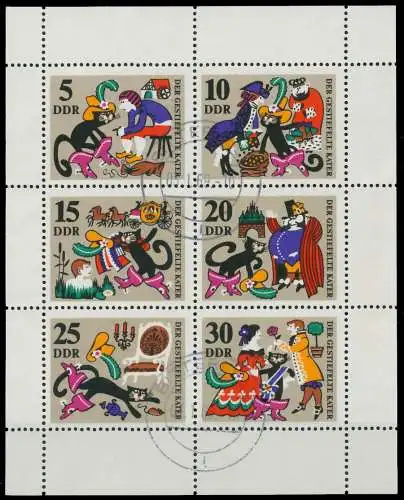 DDR BLOCK KLEINBOGEN Nr 1426-1431 gestempelt KLEINBG 0FAE9A