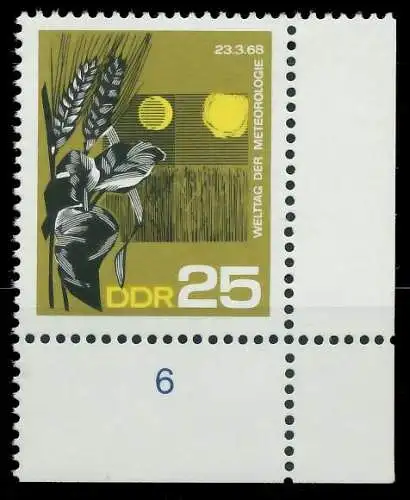 DDR 1968 Nr 1345 postfrisch ECKE-URE 0FB032