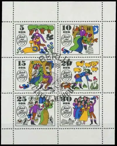 DDR BLOCK KLEINBOGEN Nr 1450-1455 KLEINBG 0FB0B6