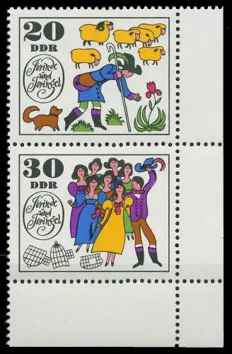 DDR ZUSAMMENDRUCK Nr SZd97 postfrisch SENKR PAAR ECKE-U 10583A