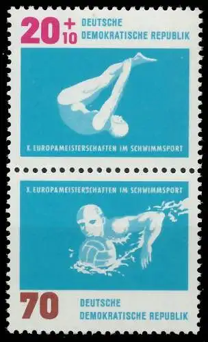 DDR ZUSAMMENDRUCK Nr SZd31 postfrisch SENKR PAAR SBA627E