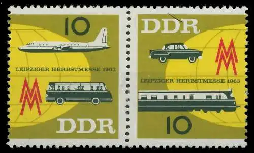 DDR ZUSAMMENDRUCK Nr WZd 96 postfrisch WAAGR PAAR 105EDE