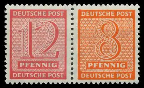 SBZ WESTSACHSEN ZDR Nr Z3016 WZd16 postfrisch WAAGR PAA 10D942