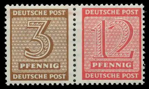 SBZ WESTSACHSEN ZDR Nr Z3013 WZd13 postfrisch WAAGR PAA 10D946