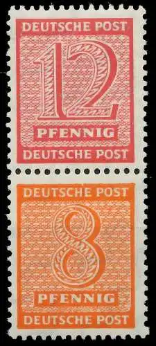 SBZ WESTSACHSEN ZDR Nr Z3106 SZd6 postfrisch SENKR PAAR 10D94A