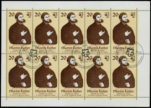 DDR BLOCK KLEINBOGEN Nr 2755I oBZ KLEINBG SBAFF5E