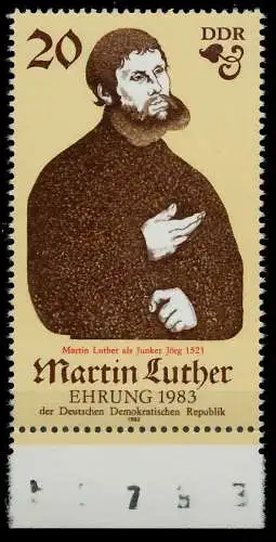 DDR 1982 Nr 2755KB postfrisch URA 10DB4E