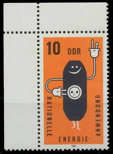 DDR 1981 Nr 2601KB postfrisch ECKE-OLI SBB0026