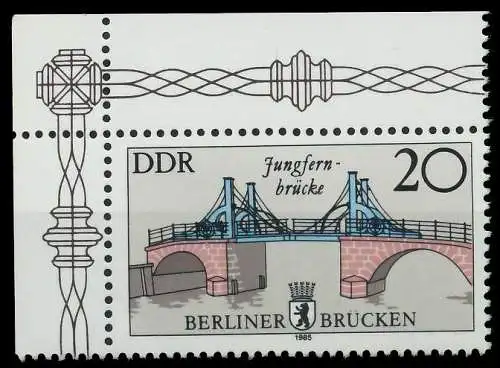 DDR 1985 Nr 2973II postfrisch ECKE-OLI SBB008A