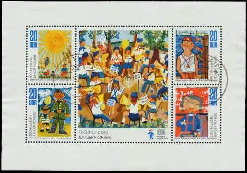 DDR BLOCK KLEINBOGEN Nr 1991-1994 gestempelt KLEINBG 10DD36