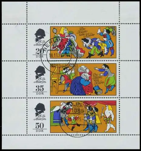 DDR BLOCK KLEINBOGEN Nr 2096-2098 gestempelt KLEINBG 10DDAE