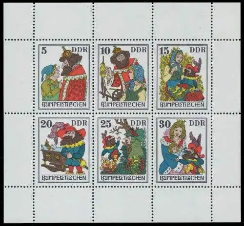 DDR BLOCK KLEINBOGEN Nr 2187-2192 postfrisch KLEINBG SBB0226