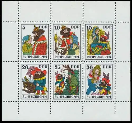 DDR BLOCK KLEINBOGEN Nr 2187-2192 URndgz postfrisch KLE SBB0232