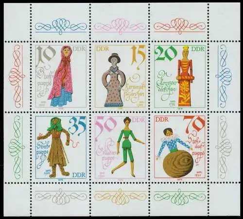 DDR BLOCK KLEINBOGEN Nr 2472-2477 postfrisch KLEINBG SBB032E