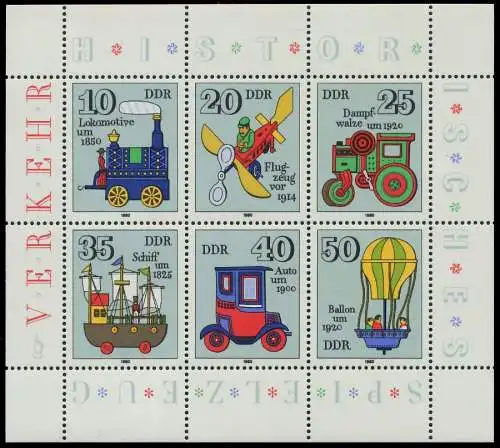 DDR BLOCK KLEINBOGEN Nr 2566-2571 postfrisch KLEINBG 114616