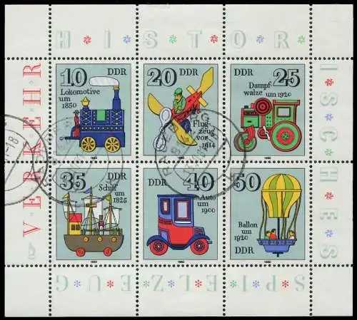 DDR BLOCK KLEINBOGEN Nr 2566-2571 gestempelt KLEINBG 114626