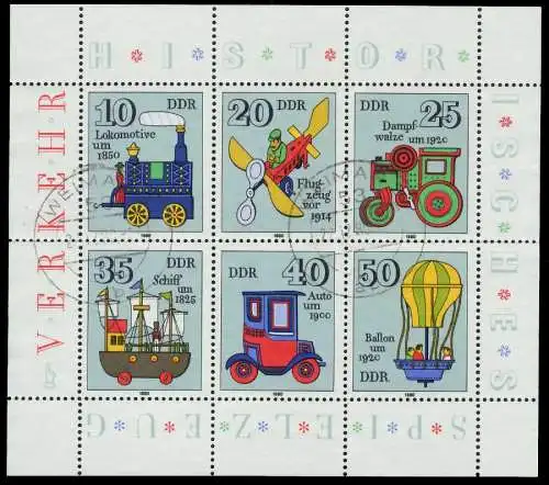 DDR BLOCK KLEINBOGEN Nr 2566-2571 gestempelt KLEINBG 11462E