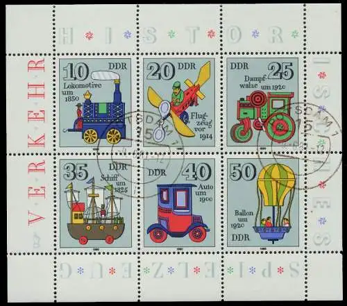 DDR BLOCK KLEINBOGEN Nr 2566-2571 gestempelt KLEINBG 114632