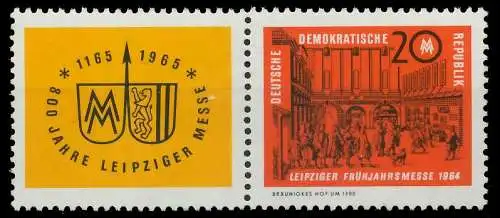 DDR ZUSAMMENDRUCK Nr WZd121 postfrisch WAAGR PAAR SBB76BE