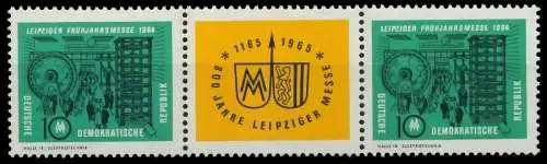 DDR ZUSAMMENDRUCK Nr WZd123 postfrisch 3ER STR SBB76DE