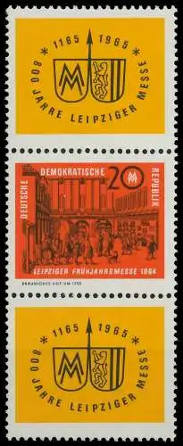 DDR ZUSAMMENDRUCK Nr SZd51 postfrisch 3ER STR SBB7766