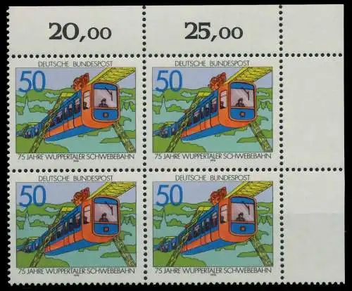 BRD 1976 Nr 881 postfrisch VIERERBLOCK ECKE-ORE 8036F6