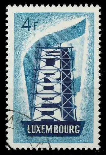 LUXEMBURG 1956 Nr 557 gestempelt 06A8B2