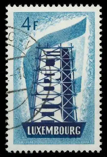 LUXEMBURG 1956 Nr 557 gestempelt 06A8C2