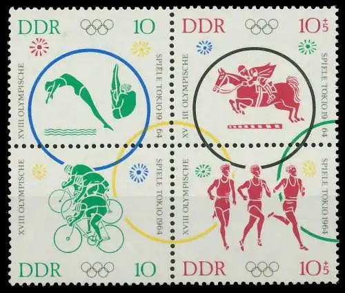 DDR ZUSAMMENDRUCK Nr 1039VB postfrisch VIERERBLOCK 114C8E