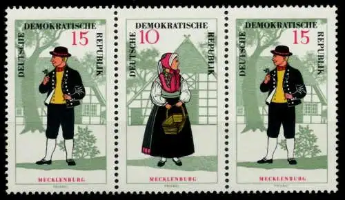 DDR ZUSAMMENDRUCK Nr WZd169 postfrisch 3ER STR SBC04C2