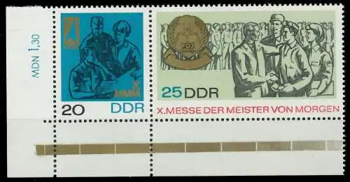 DDR ZUSAMMENDRUCK Nr WZd178 postfrisch WAAGR PAAR ECKE- 11B30E