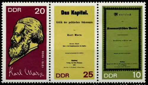 DDR ZUSAMMENDRUCK Nr WZd196 postfrisch 3ER STR SBC098E