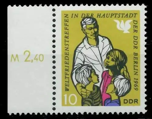 DDR 1969 Nr 1478 postfrisch SRA 11F7C6