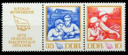 DDR ZUSAMMENDRUCK Nr WZd267 postfrisch 3ER STR SBCB306