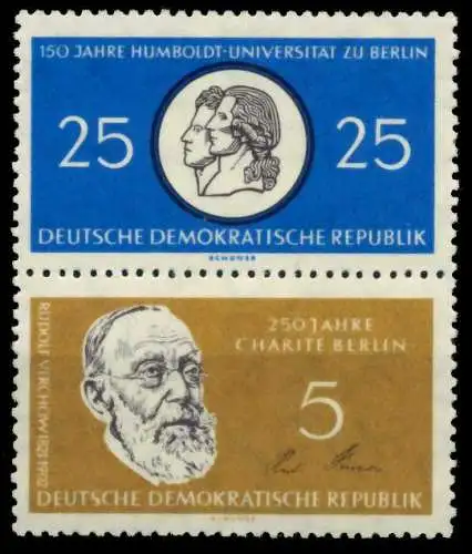 DDR ZUSAMMENDRUCK Nr SZd14 postfrisch SENKR PAAR S820A5E