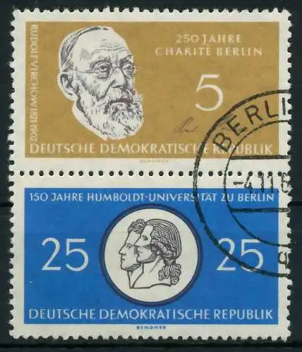 DDR ZUSAMMENDRUCK Nr SZd12 gestempelt SENKR PAAR 12589A