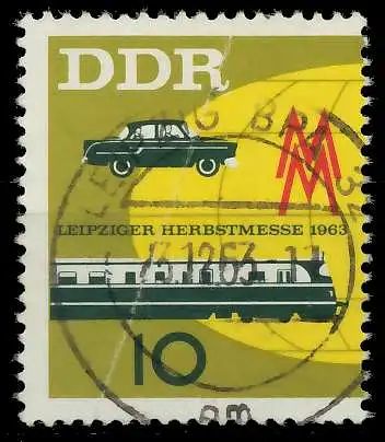 DDR 1963 Nr 976 gestempelt 1258B2