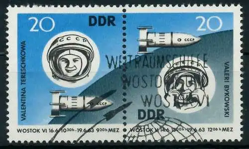 DDR ZUSAMMENDRUCK Nr WZd 90 gestempelt WAAGR PAAR 12597A