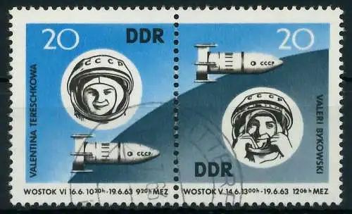 DDR ZUSAMMENDRUCK Nr WZd 90 gestempelt WAAGR PAAR 12598A