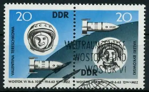 DDR ZUSAMMENDRUCK Nr WZd 90 gestempelt WAAGR PAAR 125992