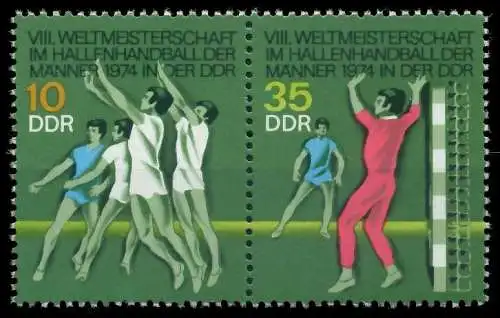 DDR ZUSAMMENDRUCK Nr WZd297 postfrisch WAAGR PAAR SBD782E