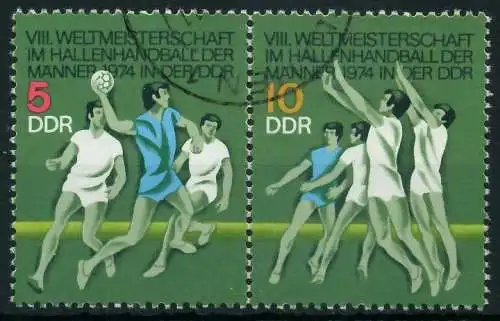 DDR ZUSAMMENDRUCK Nr WZd296 gestempelt WAAGR PAAR 12FD36