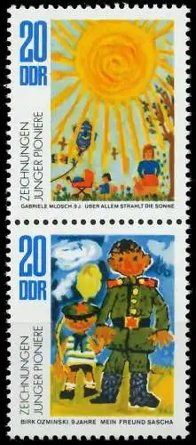 DDR ZUSAMMENDRUCK Nr SZd134 postfrisch SENKR PAAR SBD7B06